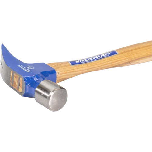 Vaughan 106-02  28-oz Smooth Face Linemans Straight Claw Professional Rip Hammer with 15" Straight Hickory Handle (606S) Image 4
