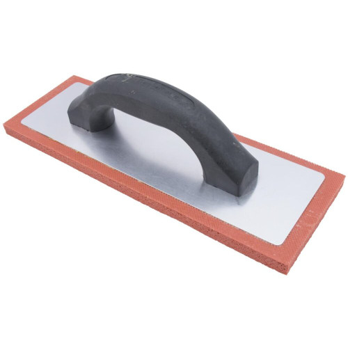 Marshalltown RRF94F  9" x 4" Rubber Float with 1/2" Red Fine Cell Pad and Plastic Handle (10755) Image 1 Marshalltown RRF94F  9" x 4" Rubber Float with 1/2" Red Fine Cell Pad and Plastic Handle (10755) Image 1