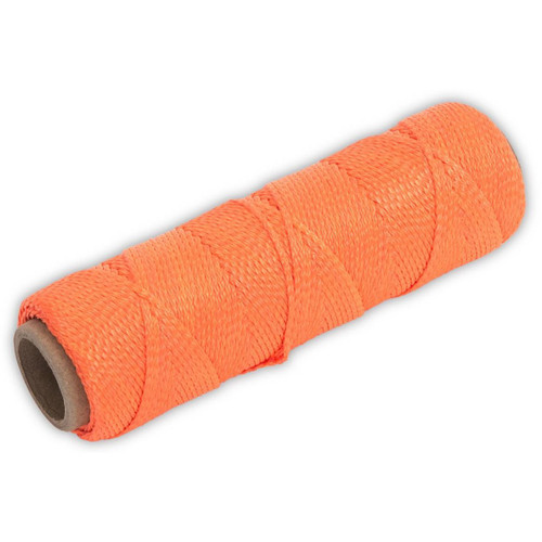 Marshalltown ML338  500' x #18 Flourescent Orange Braided Nylon Mason's Line (10838) Image 0