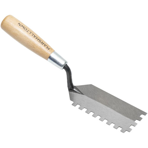Marshalltown 52SN  1/4" Square Notched 5" x 2" Margin Trowel (11200) Image 3