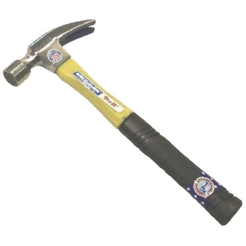 Vaughan 124-10  16-oz Smooth Face "999" Straight Claw Ripping Hammer with 13" Straight Fiberglass Handle (FS99) Image 0