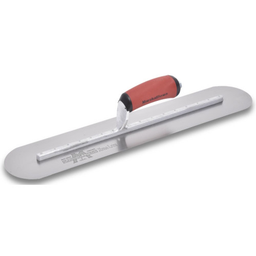Marshalltown MXS81FRD  Fully Rounded 18" x 4" Finishing Trowel with DuraSoft Handle (13525) Image 0