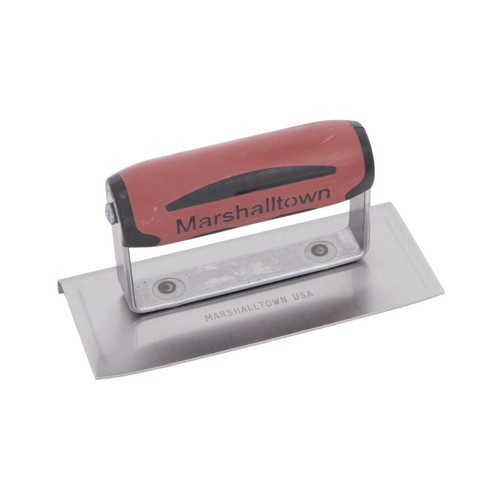 Marshalltown 136D  6" x 3"  Curved Ends Edger with DuraSoft Handle with 3/8" Radius and 1/2" Lip (14146) Image 4 Marshalltown 136D  6" x 3"  Curved Ends Edger with DuraSoft Handle with 3/8" Radius and 1/2" Lip (14146) Image 4