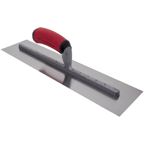 QLT by Marshalltown FT373R  Stainless Steel 14" x 4" Riveted Finishing Trowels with Soft Grip Handle (13818) Image 1