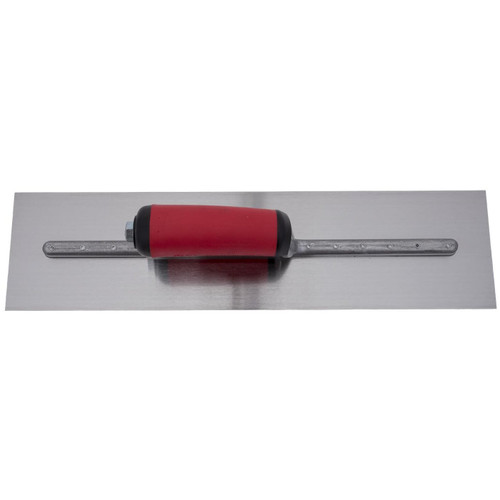 QLT by Marshalltown FT373R  Stainless Steel 14" x 4" Riveted Finishing Trowels with Soft Grip Handle (13818) Image 2