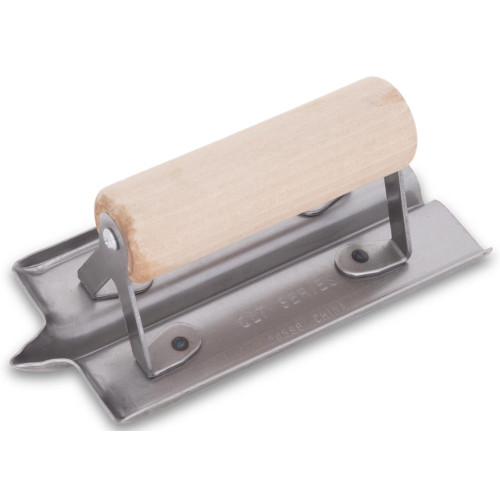 QLT by Marshalltown CG396  6" x 3" Steel Hand Groover with 1/4" Radius and 1/2" Width and Depth  (13836) Image 1 QLT by Marshalltown CG396  6" x 3" Steel Hand Groover with 1/4" Radius and 1/2" Width and Depth  (13836) Image 1