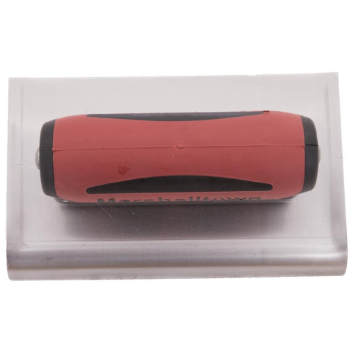 Marshalltown 138D  6" x 4"  Curved Ends Hand Edger with DuraSoft Handle with 1/2" Radius and 5/8" Lip (14149) Image 2