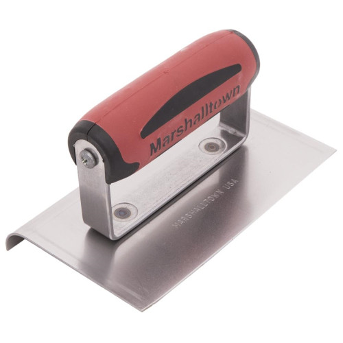 Marshalltown 138D  6" x 4"  Curved Ends Hand Edger with DuraSoft Handle with 1/2" Radius and 5/8" Lip (14149) Image 4
