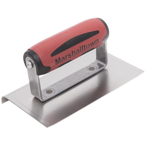 Marshalltown 156SSD  6" x 4"  Curved Ends Hand Edger with DuraSoft Handle with 3/8" Radius and 1/2" Lip (14182) Image 4