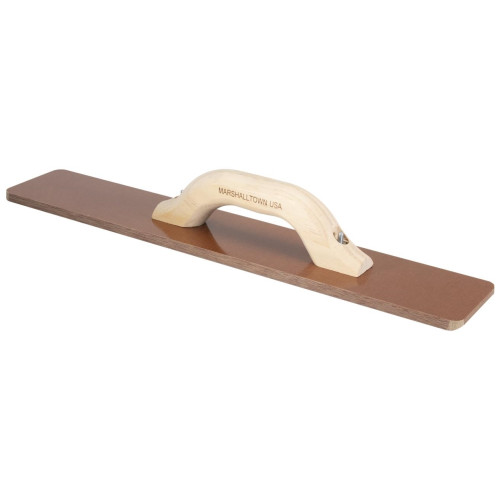 Marshalltown 4528W  Square End 18" x 3-1/2" Resin Hand Float with Wood Handle (14358) Image 1