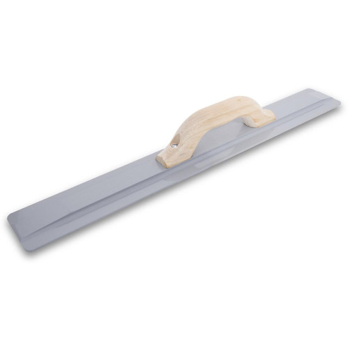 Marshalltown 146  20" x 3-1/8" Beveled End Magnesium Hand Float with Wood Handle (14602) Image 0