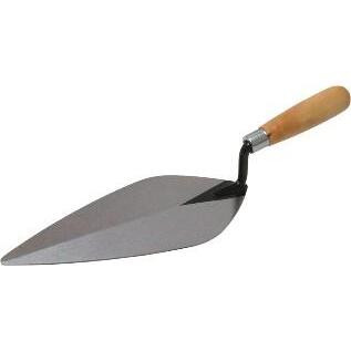 QLT by Marshalltown 926  10" x 4-3/4" London Pattern Brick Trowel  with Wood Handle (16126) Image 0