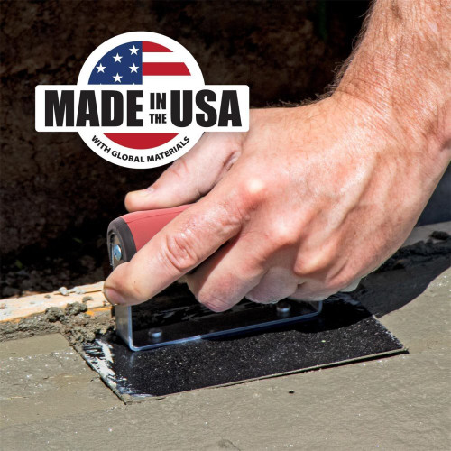 Marshalltown 163BD  Blue Steel 6" x 6" Straight Edger with 1/2" Radius and 5/8" Lip and DuraSoft Handle (14172) Image 4