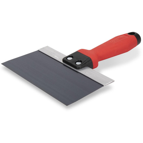 Wal-Board Tools 018-028  8" Blue Steel Blade Taping Knife with Tuff-Grip Handle (TG-08) (40047) Image 0