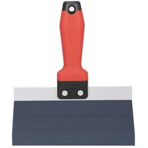 Wal-Board Tools 018-028  8" Blue Steel Blade Taping Knife with Tuff-Grip Handle (TG-08) (40047) Image 2