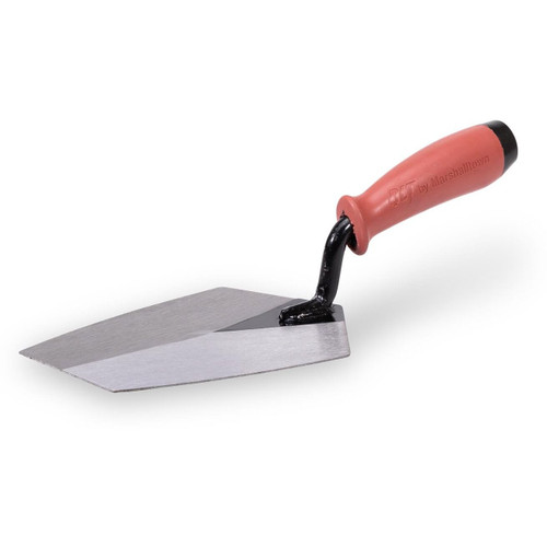QLT by Marshalltown BKTSG75  7-1/2" Carbon Steel Bucket Trowel with Soft Grip Handle (18736) Image 0