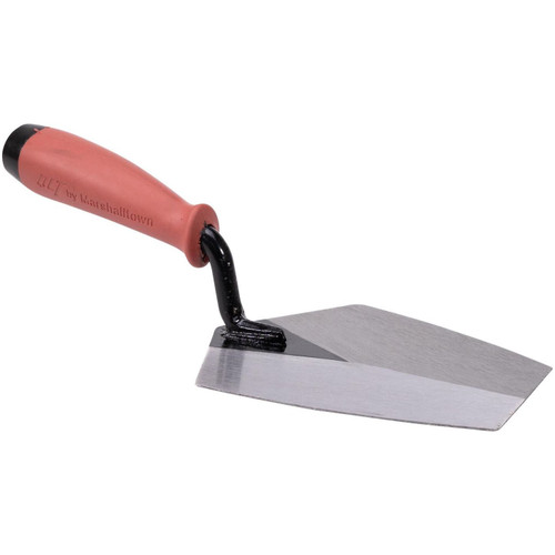 QLT by Marshalltown BKTSG75  7-1/2" Carbon Steel Bucket Trowel with Soft Grip Handle (18736) Image 1