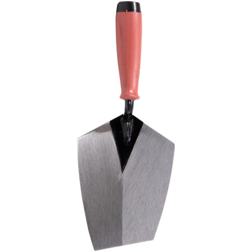 QLT by Marshalltown BKTSG75  7-1/2" Carbon Steel Bucket Trowel with Soft Grip Handle (18736) Image 2 QLT by Marshalltown BKTSG75  7-1/2" Carbon Steel Bucket Trowel with Soft Grip Handle (18736) Image 2