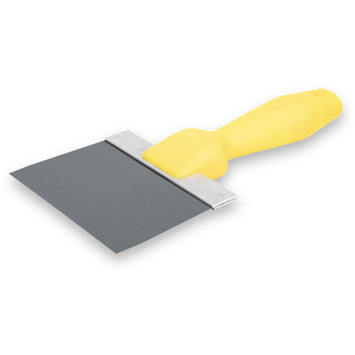 Wal-Board Tools 021-016  6" x 3" Blue Spring Steel Blade Taping Knife with Textured Handle (TH-06) (40073) Image 0
