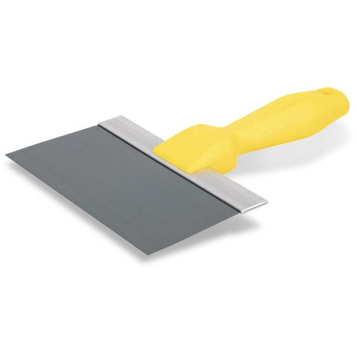 Wal-Board Tools 021-018  8" x 3" Blue Spring Steel Blade Taping Knife with Textured Handle (TH-08) (40074) Image 0