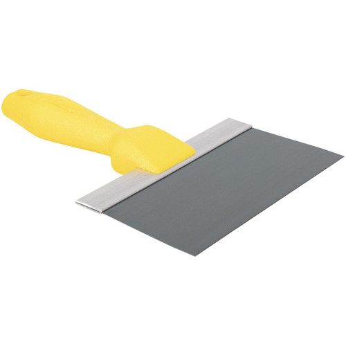 Wal-Board Tools 021-018  8" x 3" Blue Spring Steel Blade Taping Knife with Textured Handle (TH-08) (40074) Image 1