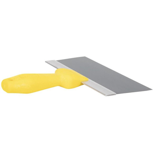 Wal-Board Tools 021-018  8" x 3" Blue Spring Steel Blade Taping Knife with Textured Handle (TH-08) (40074) Image 4