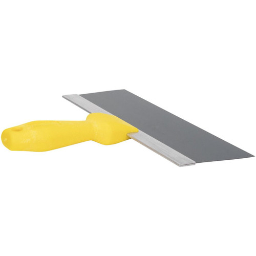 Wal-Board Tools 021-020  10" x 3" Blue Spring Steel Blade Taping Knife with Textured Handle (TH-10) (40075) Image 4