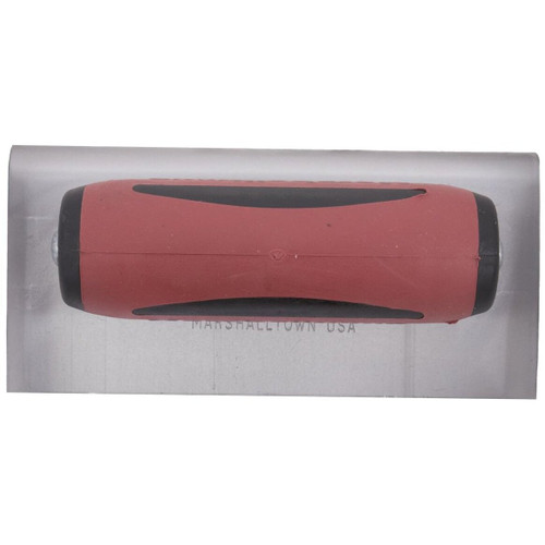 Marshalltown 36D  6" x 3" Straight End Hand Edger with 3/8" Radius, 1/2" Lip and DuraSoft Handle -  (14142) Image 1