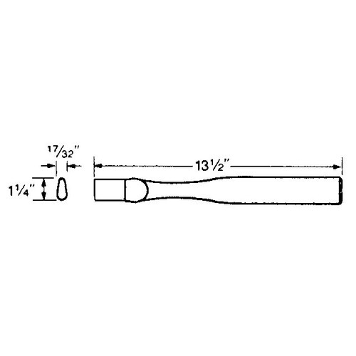 Vaughan 641-32  13-1/2" Hatchet Replacement Handle - Supreme Grade (64132) Image 1