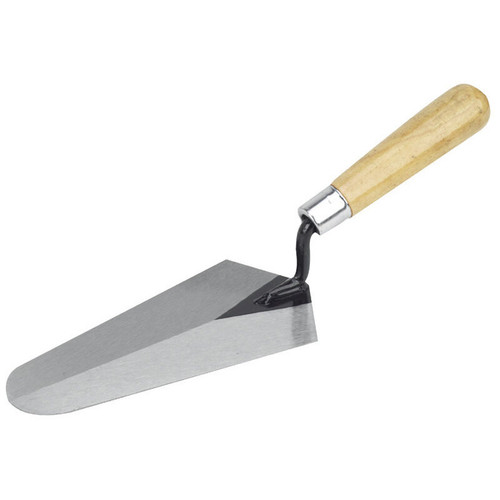 QLT by Marshalltown 924  7" x 3-3/8" Gauging Trowel with Wood Handle (16124) Image 0