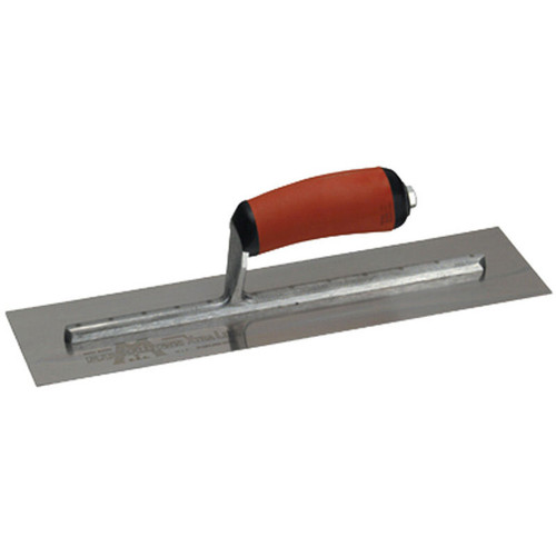Marshalltown MXS62D  12" x 4" Xtralite Finishing Trowel with Curved DuraSoft Handle (13209) Image 0