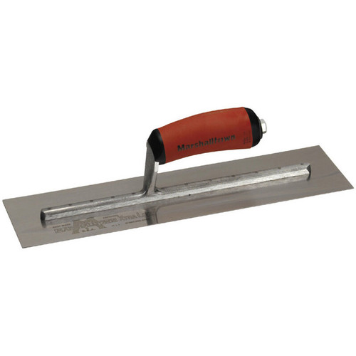 Marshalltown MXS64D  14" x 4" Xtralite Finishing Trowel with Curved DuraSoft Handle (13229) Image 0