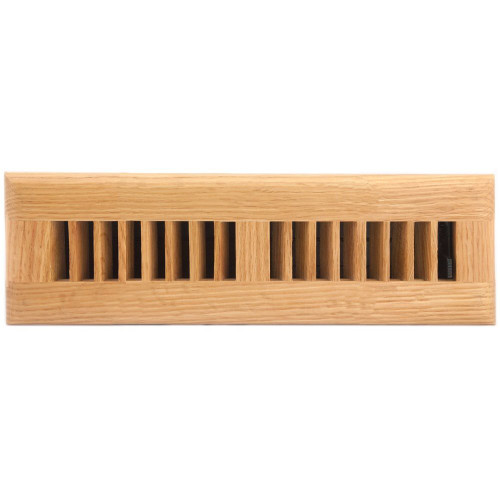 Accord AOFROLL210  Light Oak Finish Floor Register with Louvered Design for 2" x 10" Duct Opening Image 0