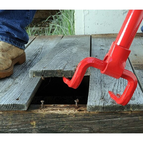 Angel Guard 6004AG  The Deck Demon Wrecking Bar with 44 inch Steel Handle Image 1