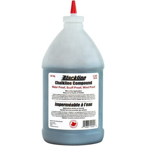 Blackline Manufacturing BL46  Black Water Proof Chalk Line Compound - 4 lb Refill Bottle Image 0