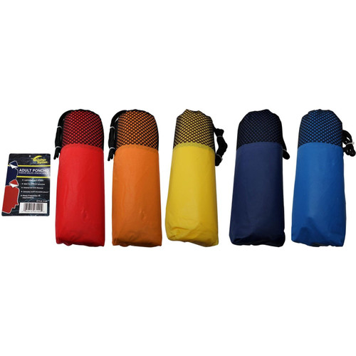 Weather Station 3100  Adult Ponchos in Assorted Colors Image 1 Weather Station 3100  Adult Ponchos in Assorted Colors Image 1