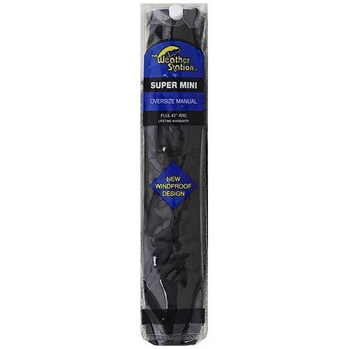 Weather Station 803  Manual Super 42" Mini Umbrella - Black Image 1