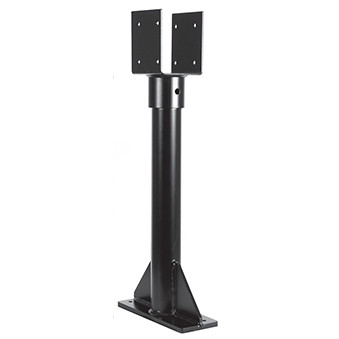 SkyLift SK24-HD3.5  24" Heavy Duty SkyLift Roof Riser with 3-1/2" Saddle  - Black Image 0