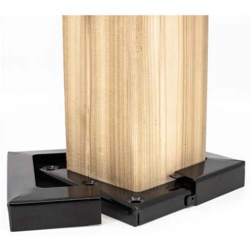 Titan SKBL44  Metal Post Skirt 4x4 - Black Image 1