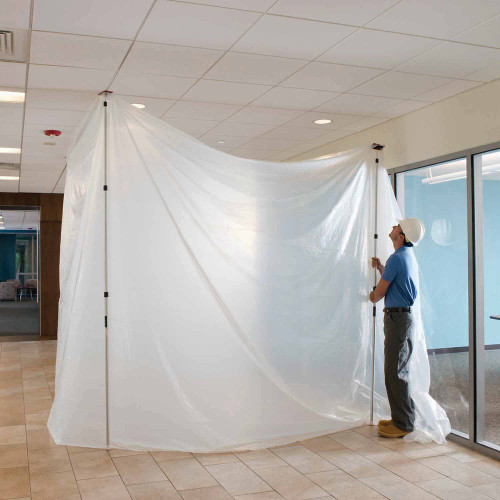 ZipWall SLP4  12' Spring-Loaded Poles for Dust Barriers - 4-per Package Image 3