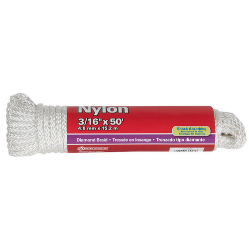 KingCord 300261BGTV1  3/16" x 50' Diamond Braid Nylon Rope Image 0