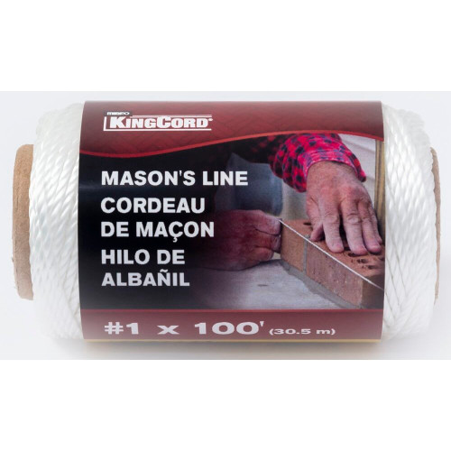 KingCord 344021BG  #1 x 100'  Twisted White Mason Line  Image 0