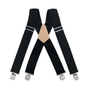 McGuire Nicholas 115  Black Heavy Duty Extra Wide Work Suspenders Image 0