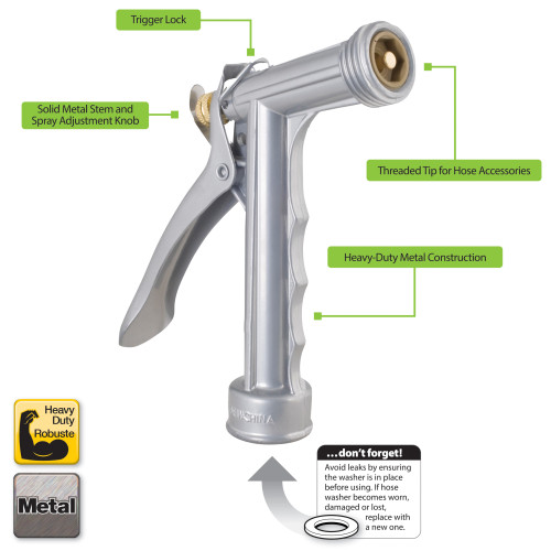Melnor 20491-10  Metal Rear-Trigger Nozzle Image 3
