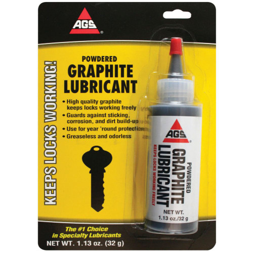 AGS Company MZ-5  Graphite Extra Fine Powdered Lubricant 1.13 oz Bottle Image 0