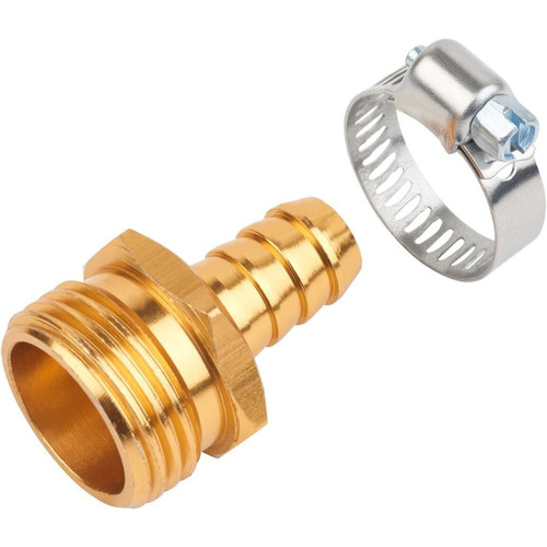 Melnor 28Z-1/2  Metal Male Hose Repair Coupling with Stainless Steel Clamp for 1/2" Hose Image 0