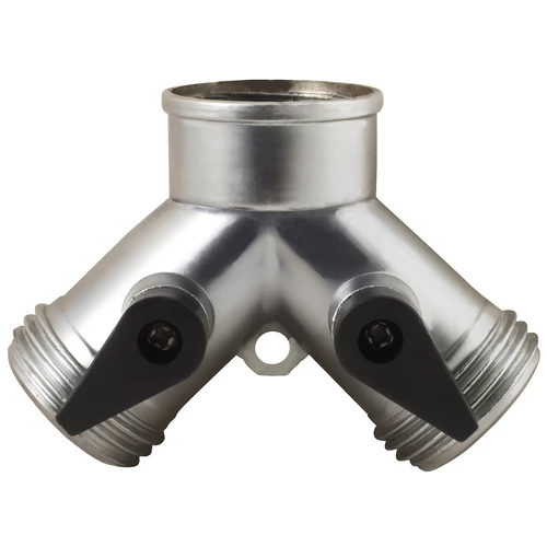 Melnor 312S  Metal 2-Way Hose Valve with Shut Off Valve Image 0