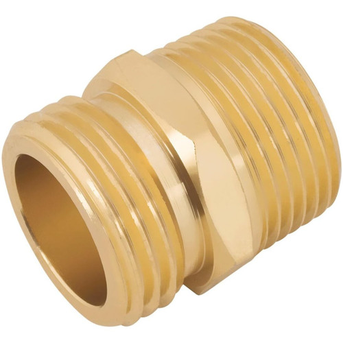 Melnor 60Z-3/4  3/4" NPT Male x GHT Male Metal Connector Image 0