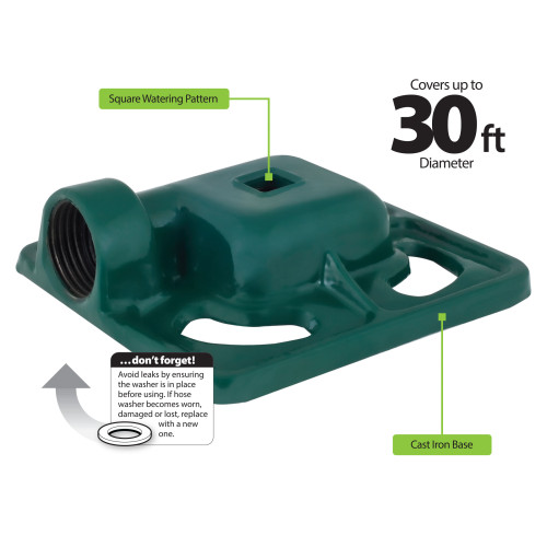 Melnor 704-6  Cast Iron Square Spot Sprinkler Image 1