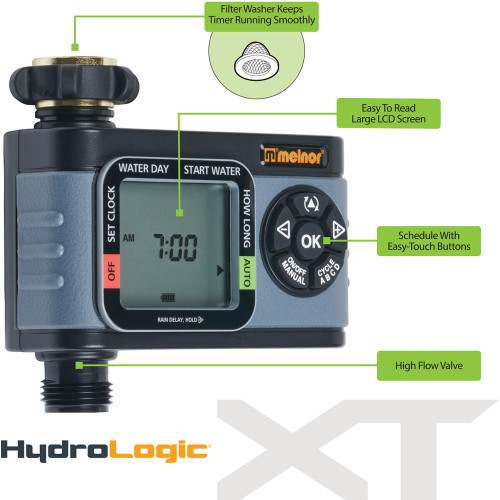 Melnor 73015  HydroLogic Single Zone Digital Water Electronic Hose Timer Image 2